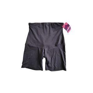 NWT Empetua All Day Every Day‎ High Waisted Shaper Shorts Black Size Large